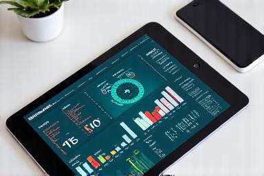 Estrategia de marketing digital en tablet